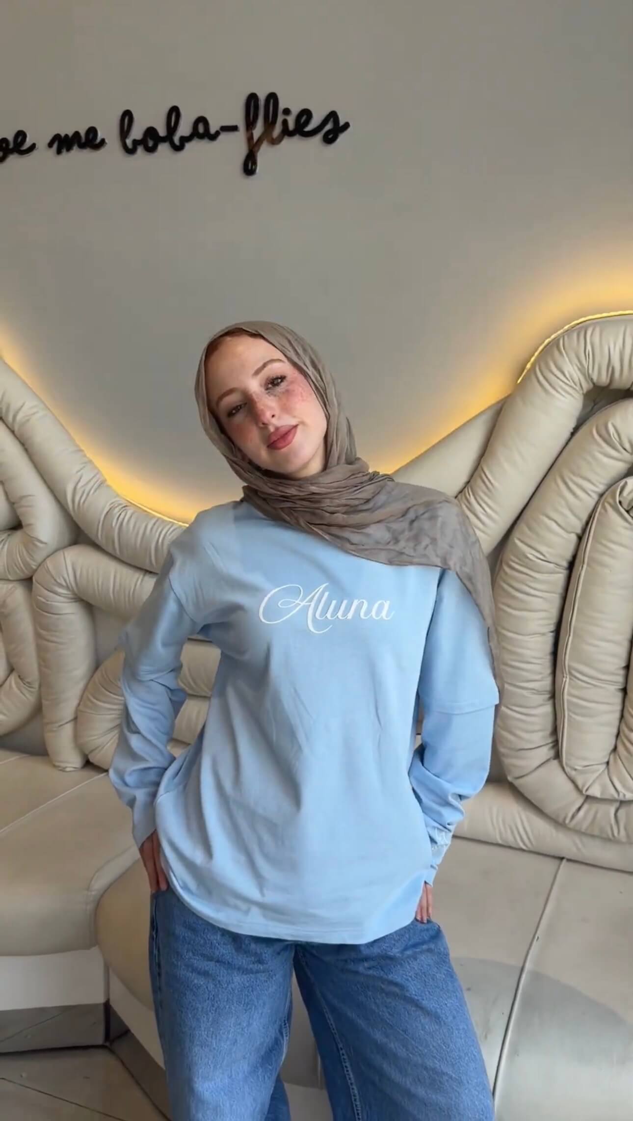 Aluna All In Bloom Sweatshirt – Baby Blue