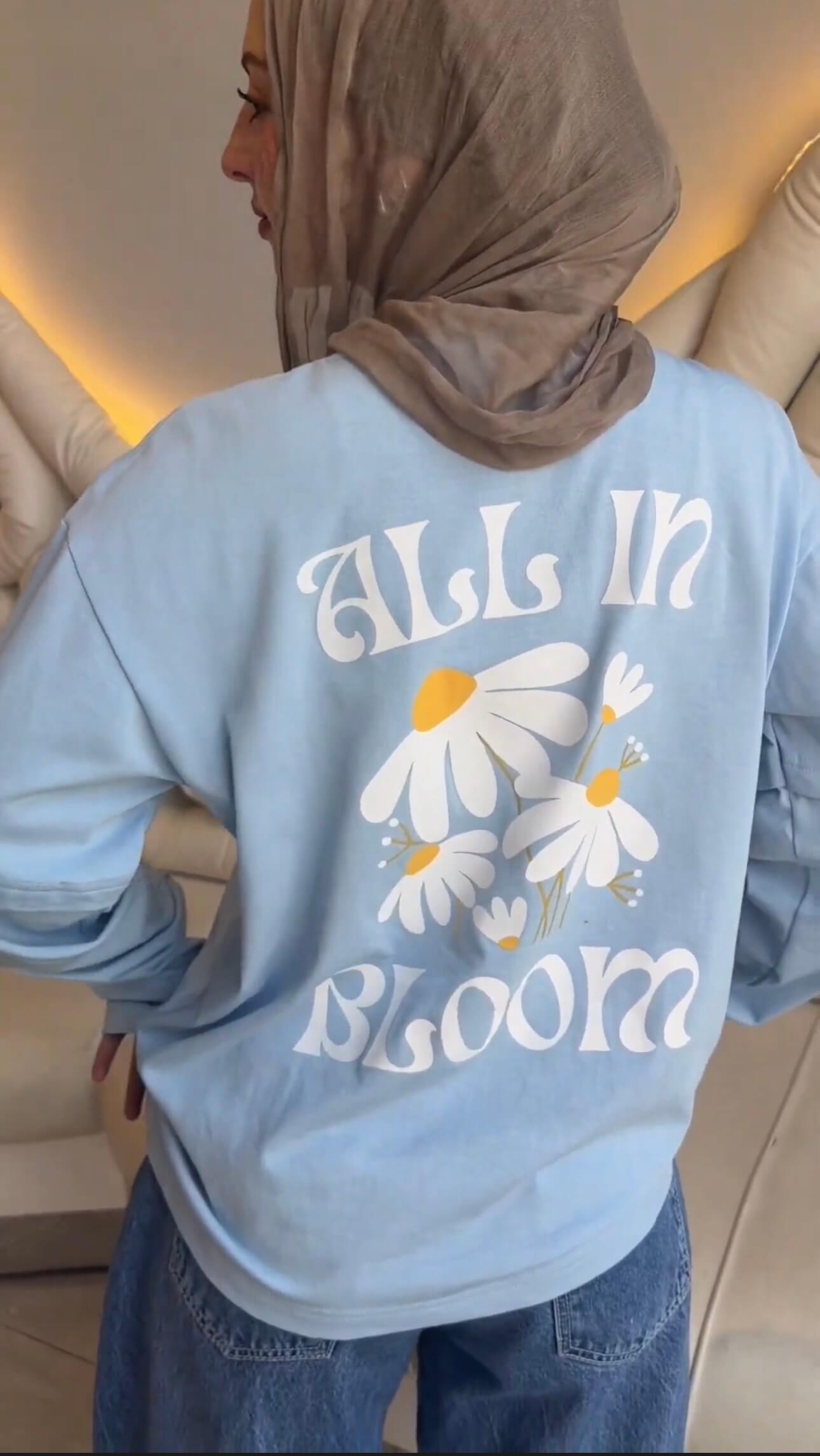 Aluna All In Bloom Sweatshirt – Baby Blue